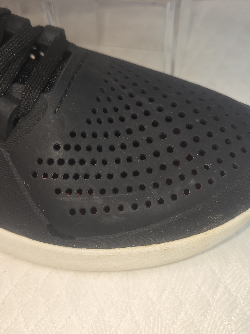 CROCS LITERIDE PACER SNEAKERS LACE-UP LIGHTWEIGHT BREATHABLE BLACK MENS SIZE 9 - Picture 4 of 10